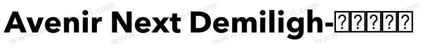 Avenir Next Demiligh字体转换